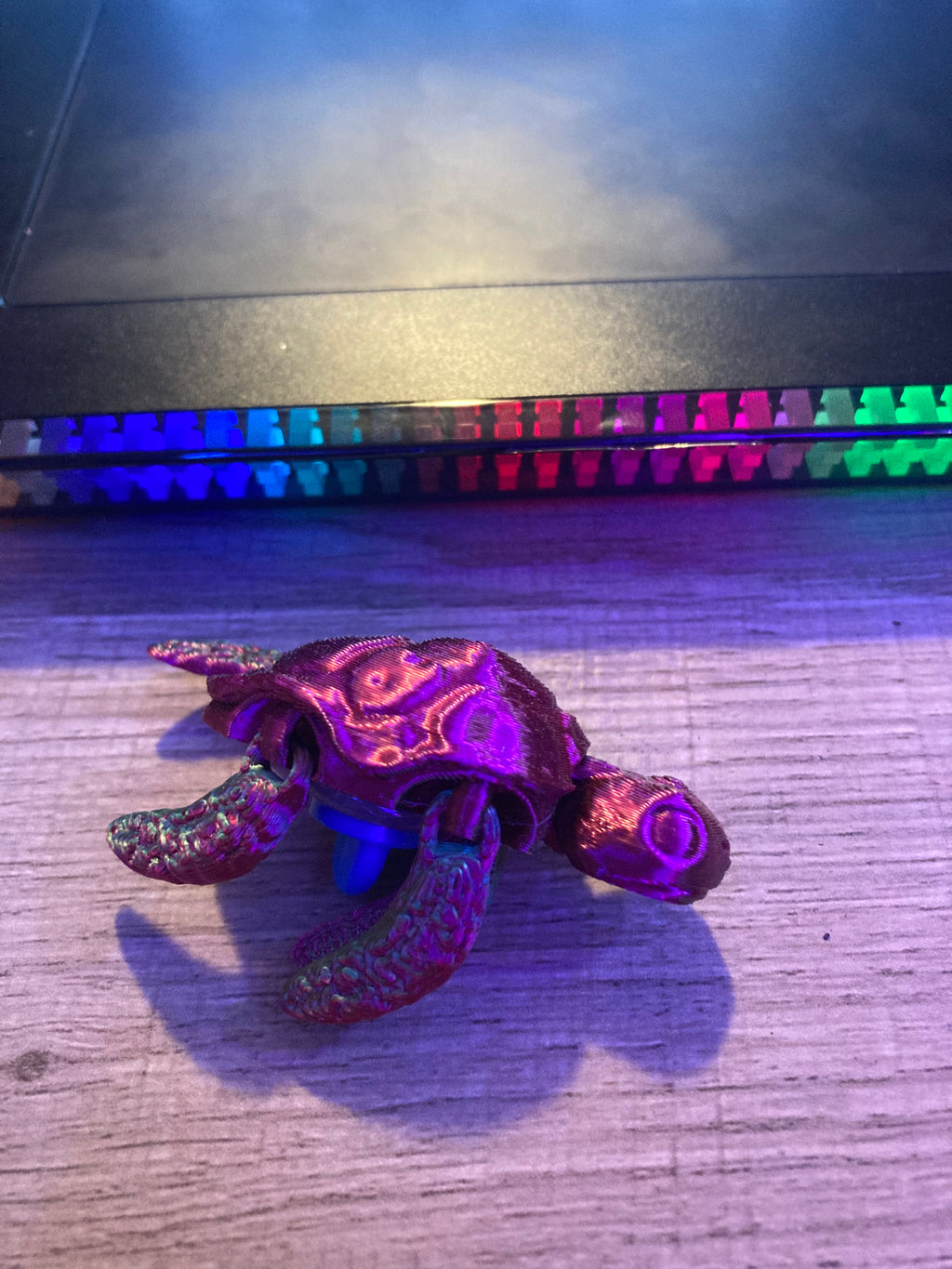 3D Printed Articulated TURT (red/green)